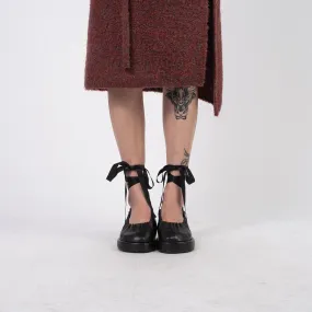 [AMOMENTO] SHIRRING HEELS _ BLACK