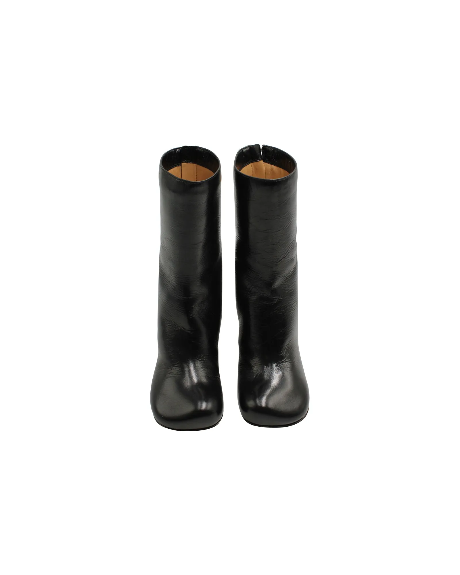 Bottega Veneta Bloc Boots in Black Leather