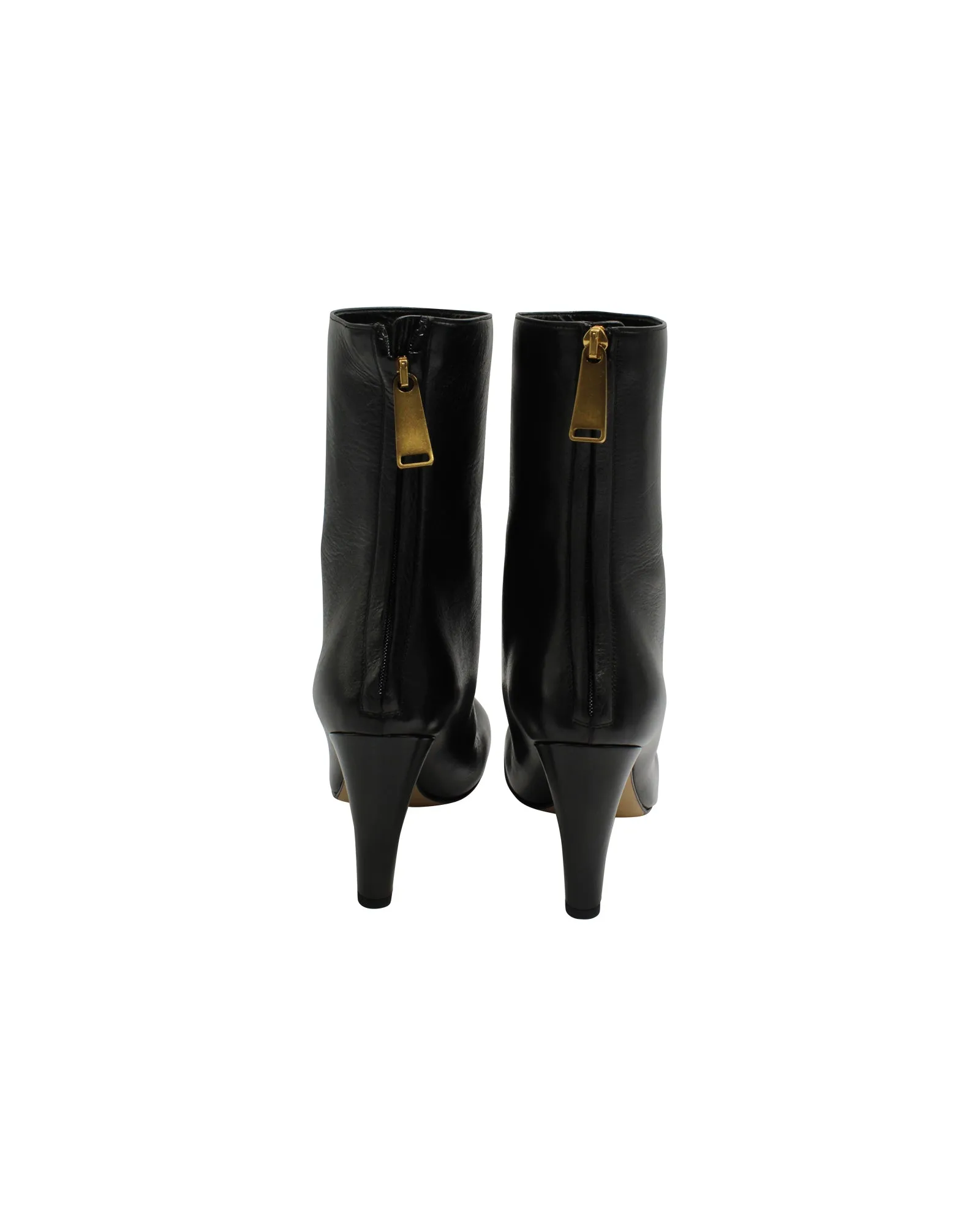 Bottega Veneta Bloc Boots in Black Leather