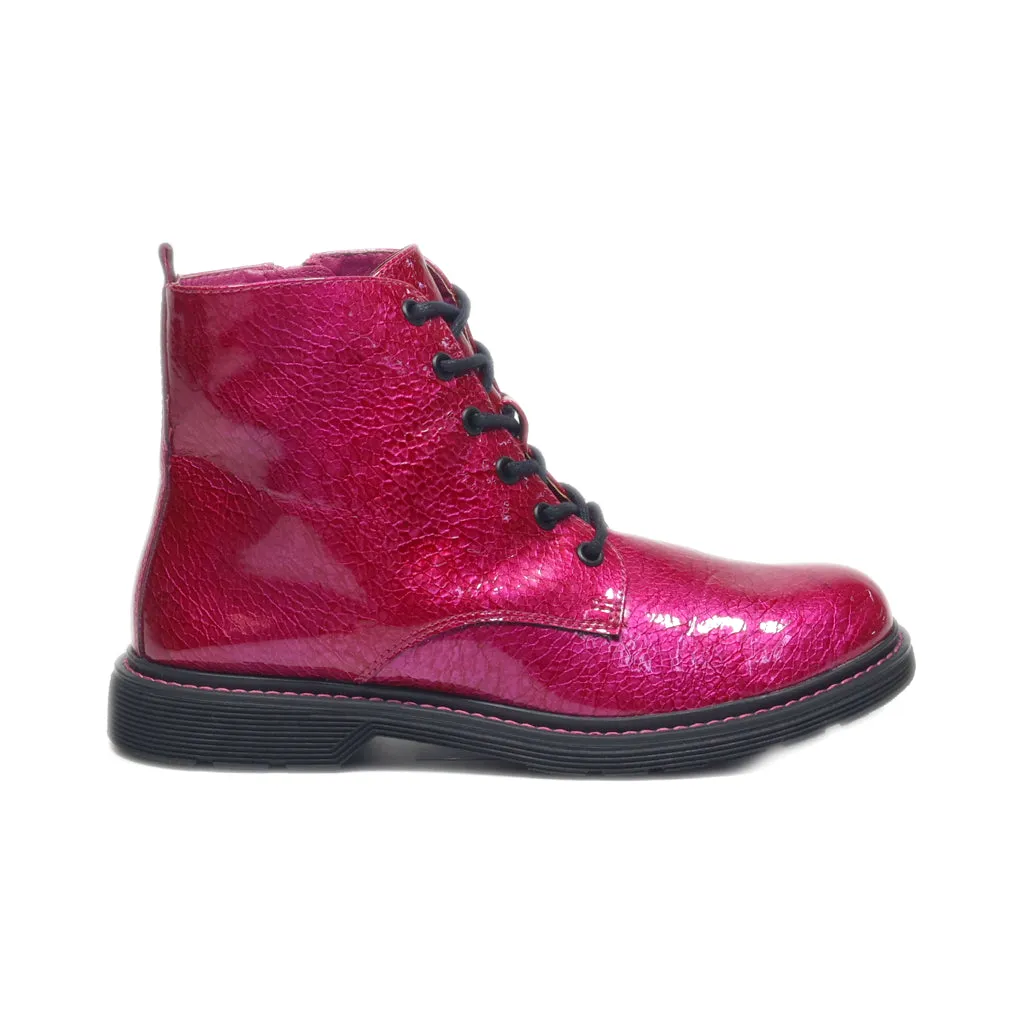 Catwalk Ankle Boots Leather Pink Colour For Women
