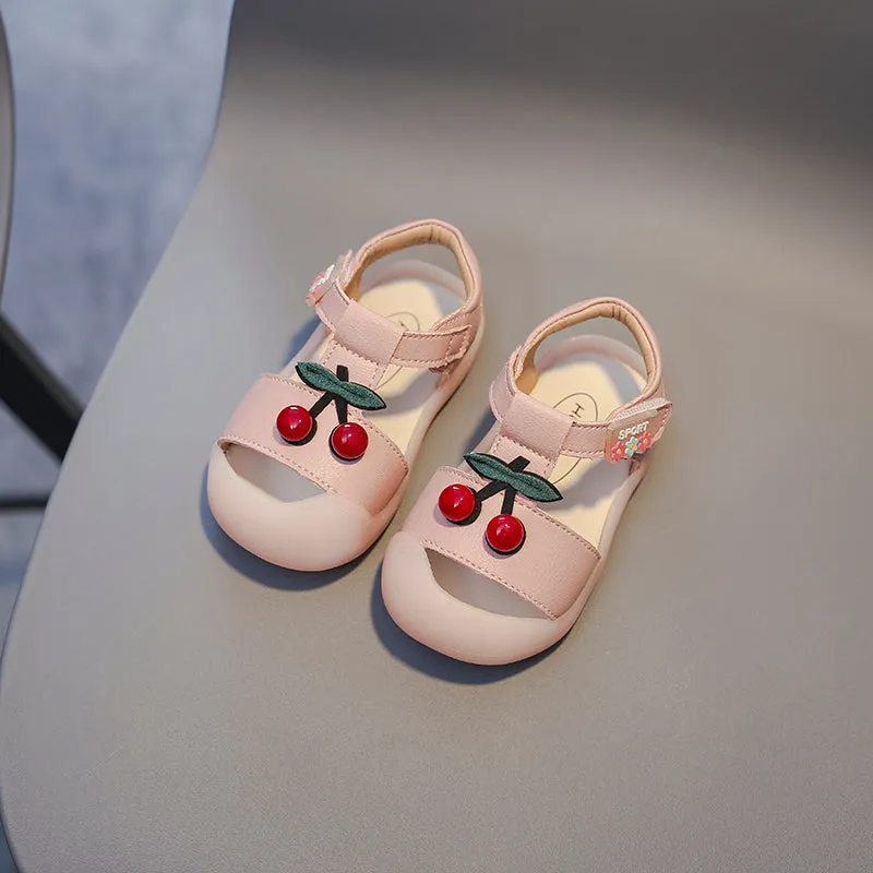 Cherry Pattern Anti Slippery Soft Soled Sandals