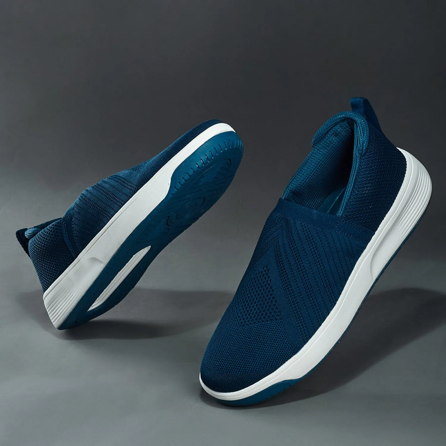 Duke Men Woven Design Slip-On Sneakers (FWOL2543)
