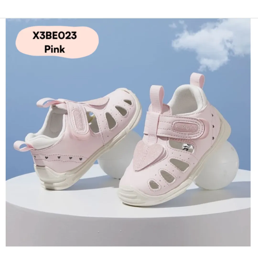 Katetu Crtartu Enchanting Butterfly Bow Soft Princess Sandals X3BE023 - Pink (14cm)