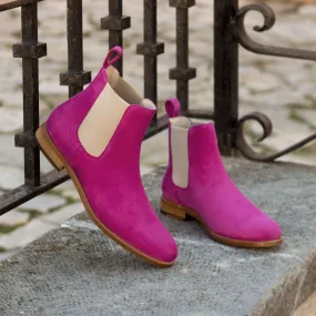 Ladies' Chelsea Boot-Kid Suede, Violet-Wholesale