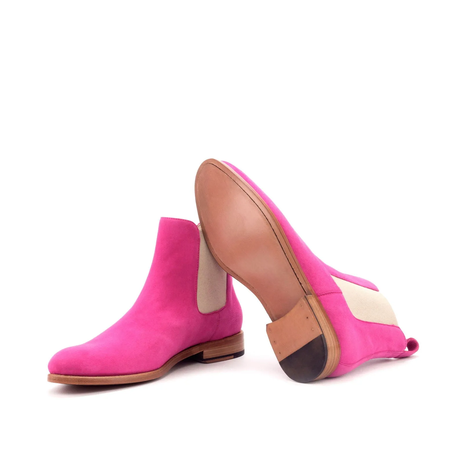 Ladies' Chelsea Boot-Kid Suede, Violet-Wholesale