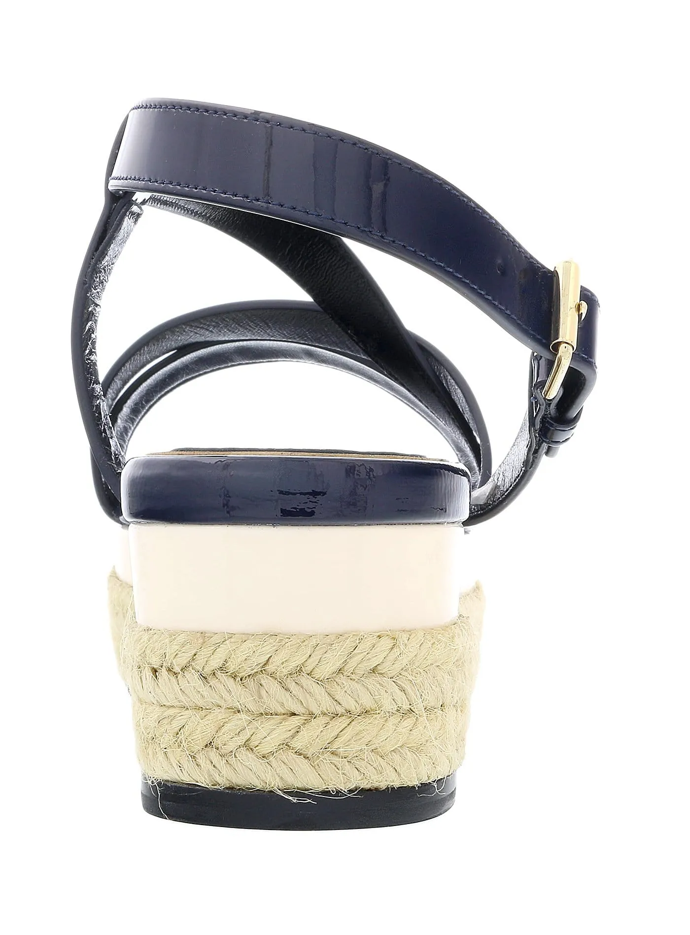 Lanvin Low Top Platform Navy Blue Espadrille Sandal