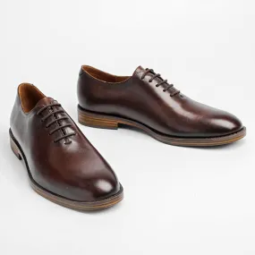 Low-cut Business Dress Shoes British Retro Polished Color