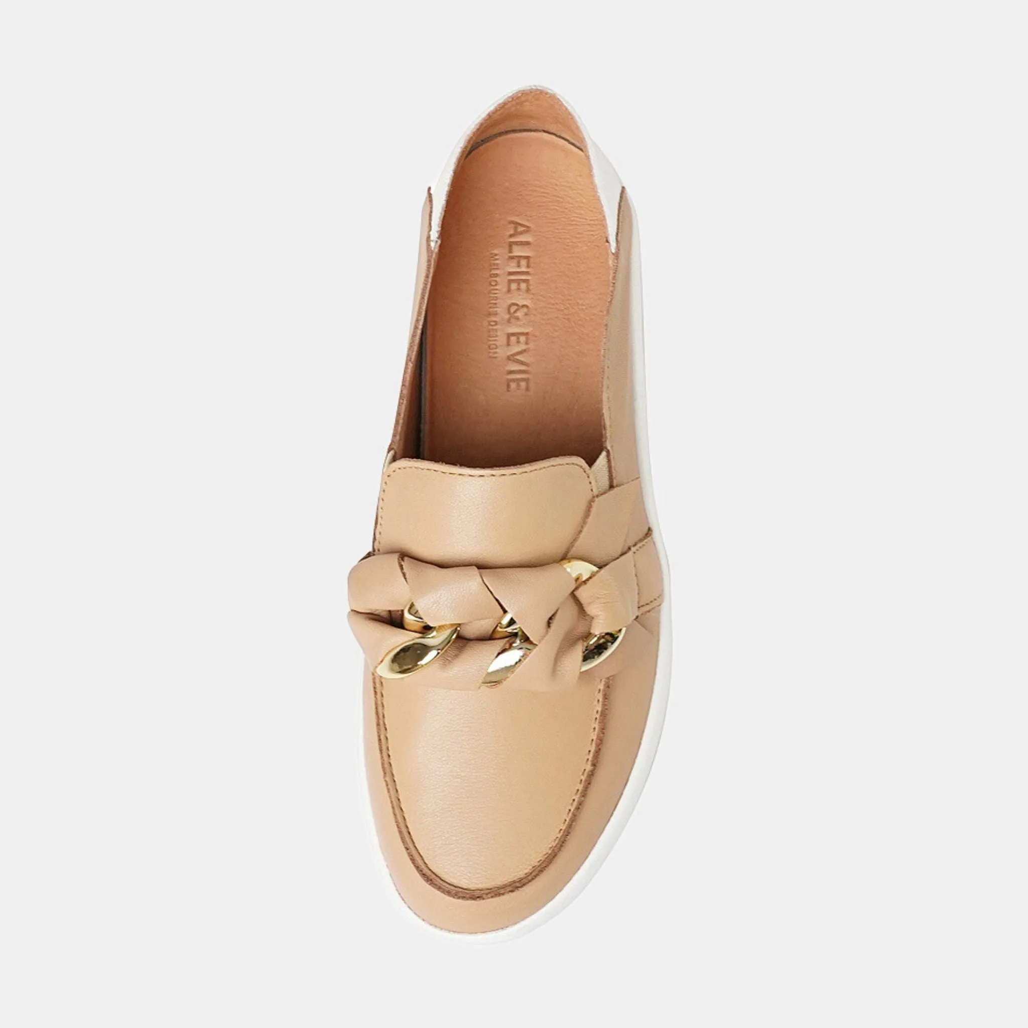 Mafia Camel Leather Sneakers