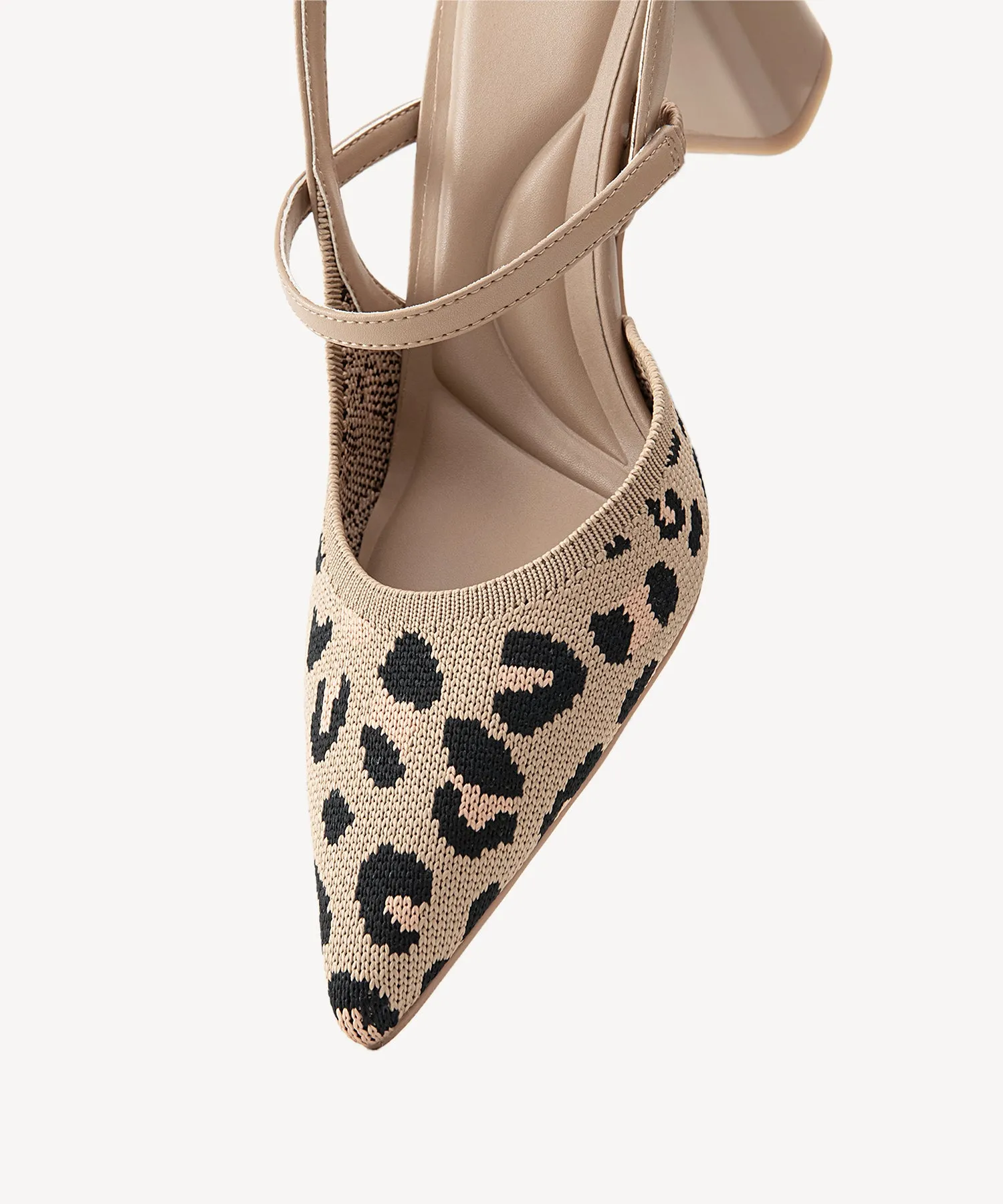 Minimalist Belt Pointed Toe Heeled Pumps