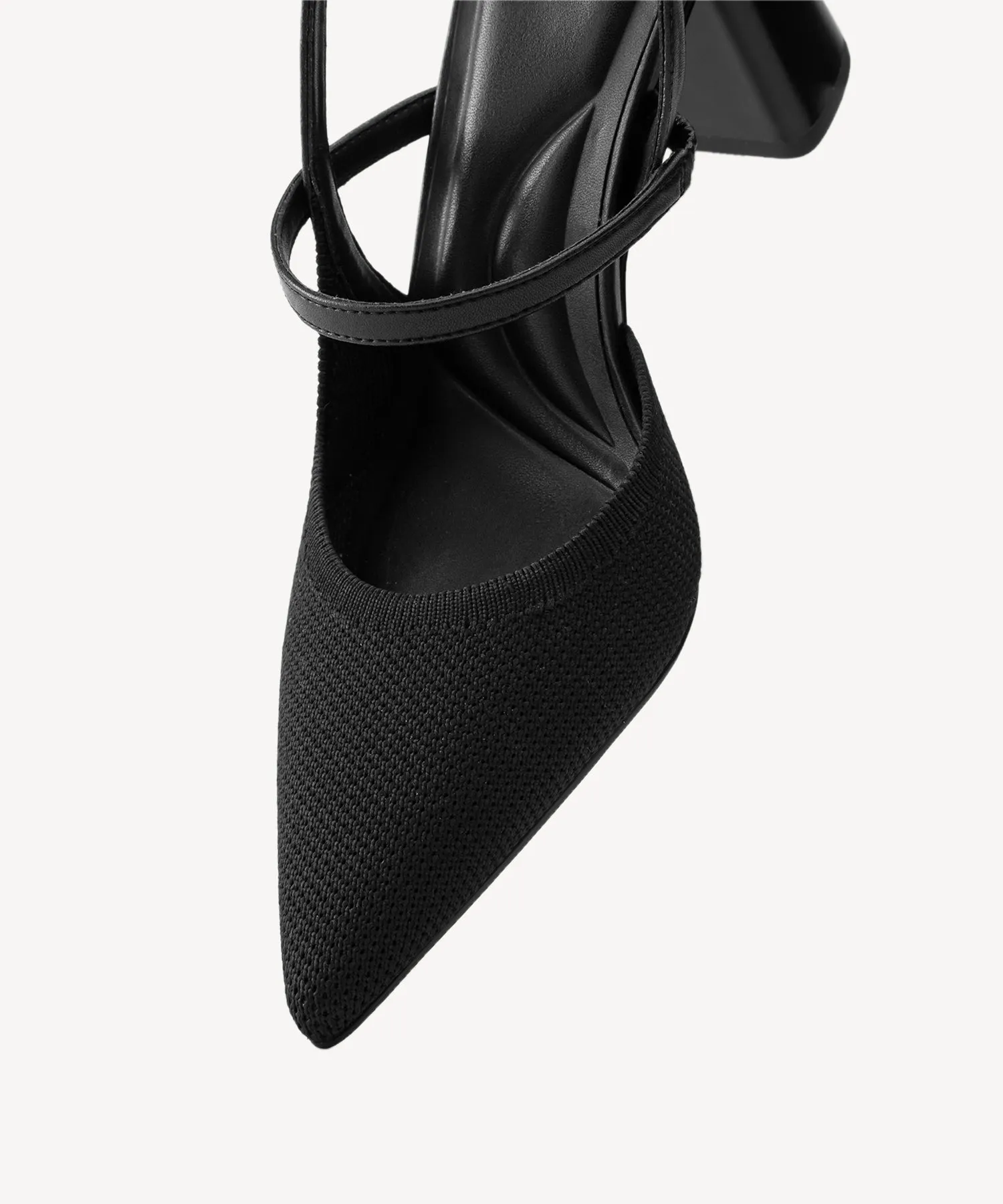 Minimalist Belt Pointed Toe Heeled Pumps