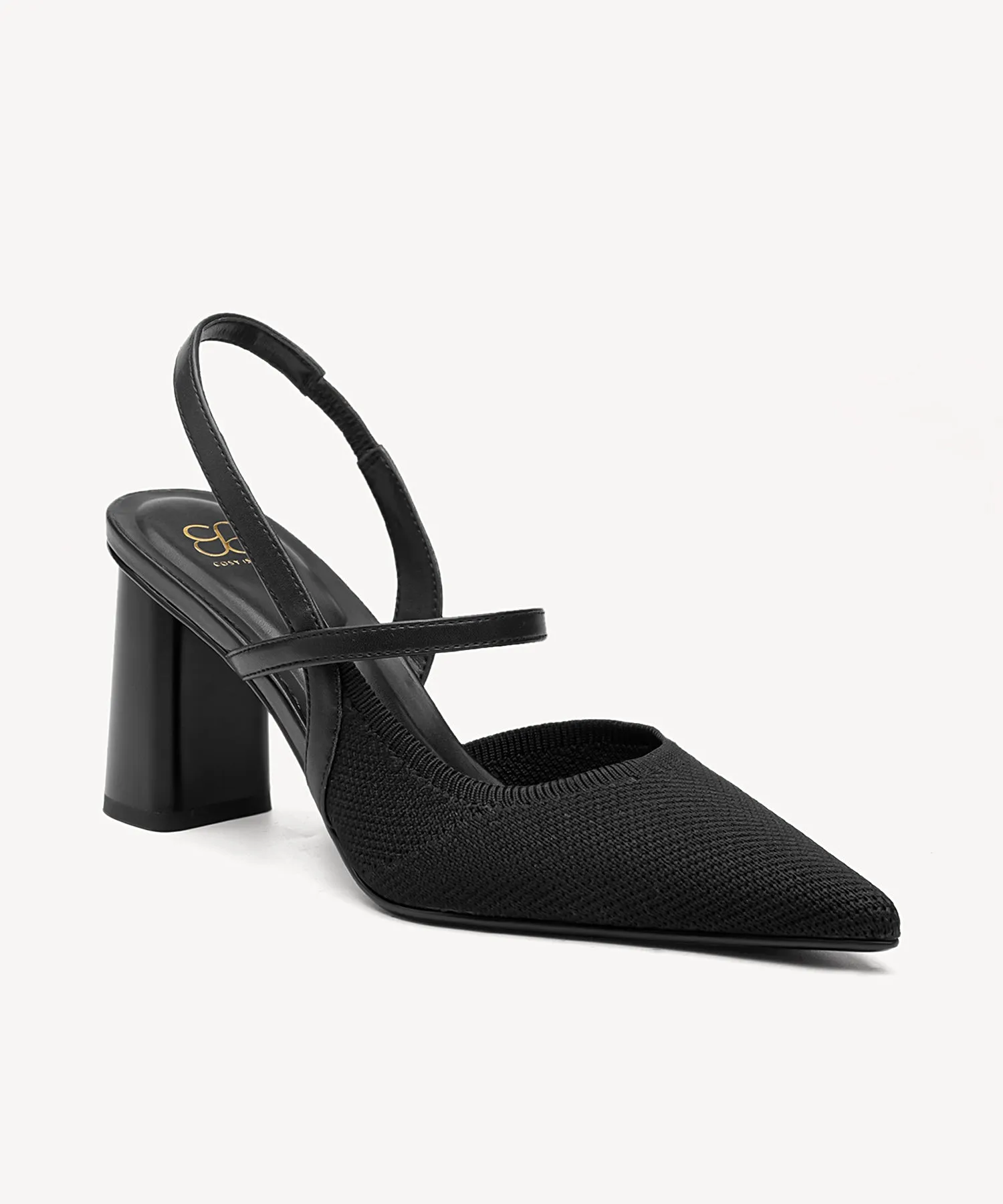 Minimalist Belt Pointed Toe Heeled Pumps