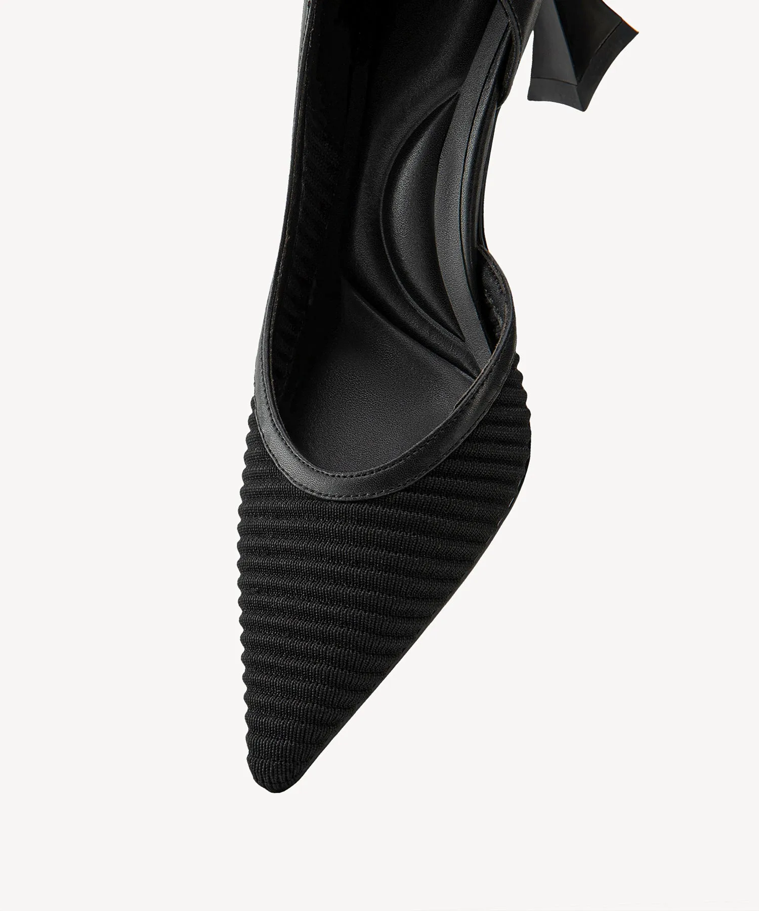Minimalist Elegance Pointed Toe Heeled Pumps