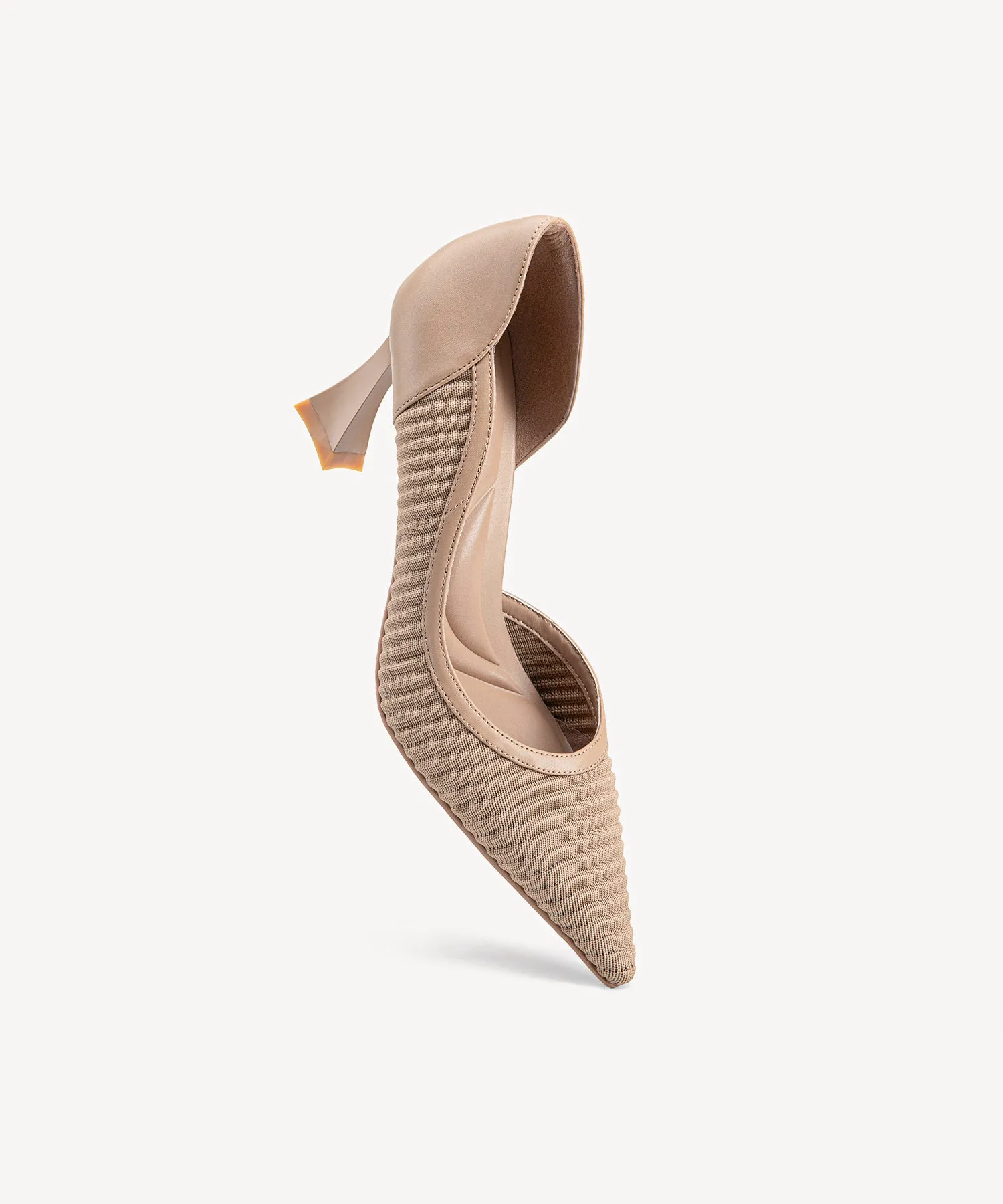 Minimalist Elegance Pointed Toe Heeled Pumps