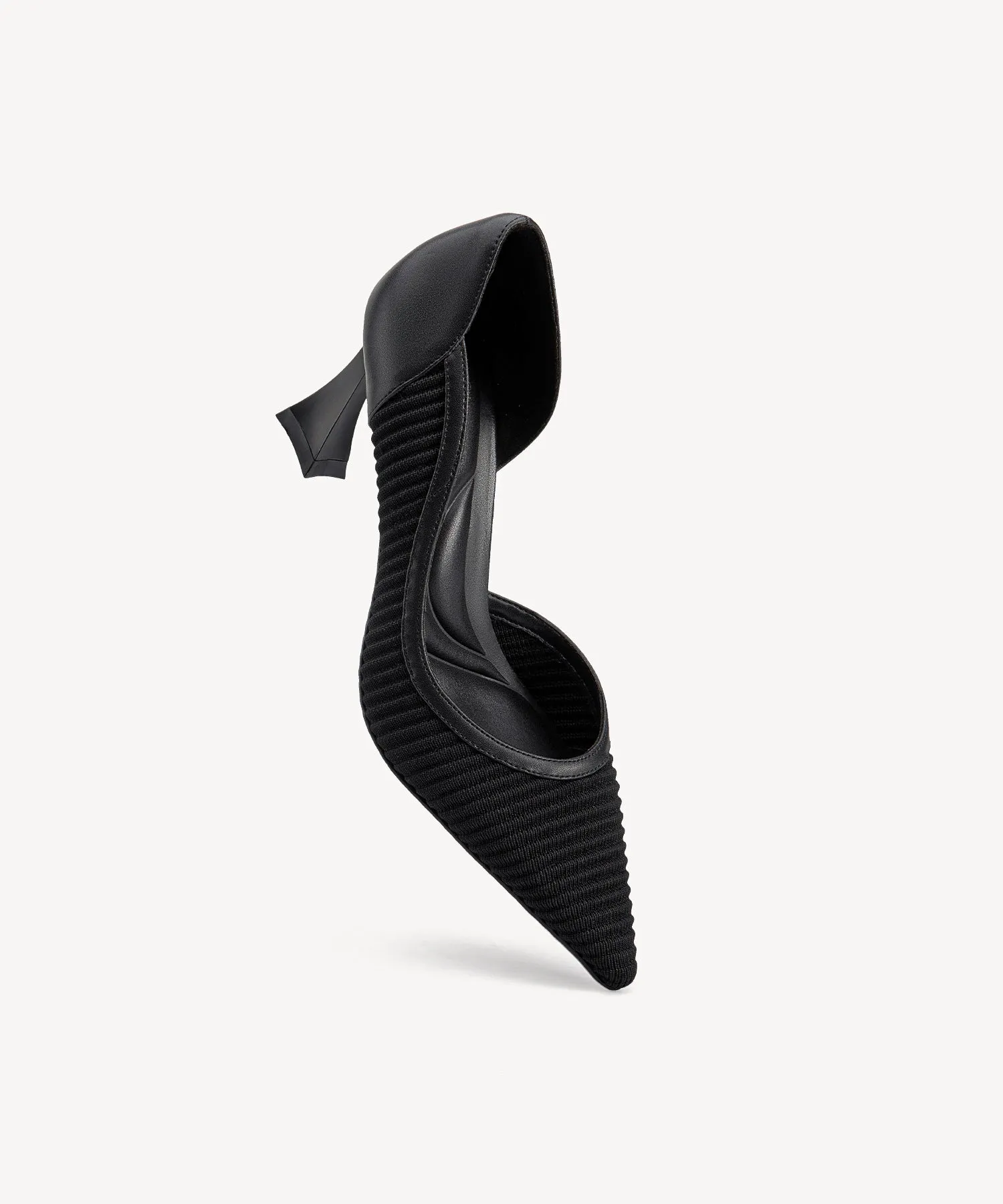 Minimalist Elegance Pointed Toe Heeled Pumps