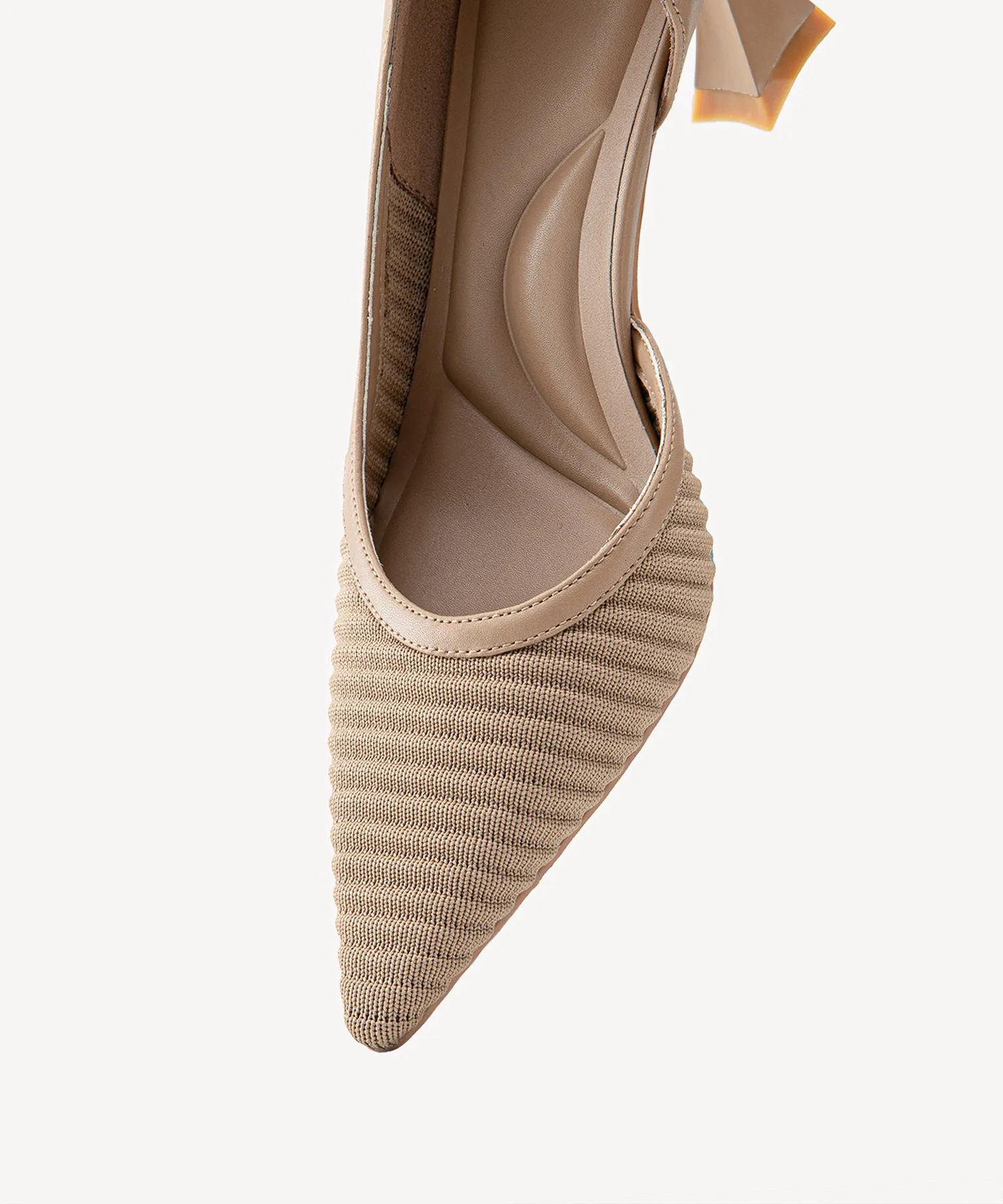 Minimalist Elegance Pointed Toe Heeled Pumps
