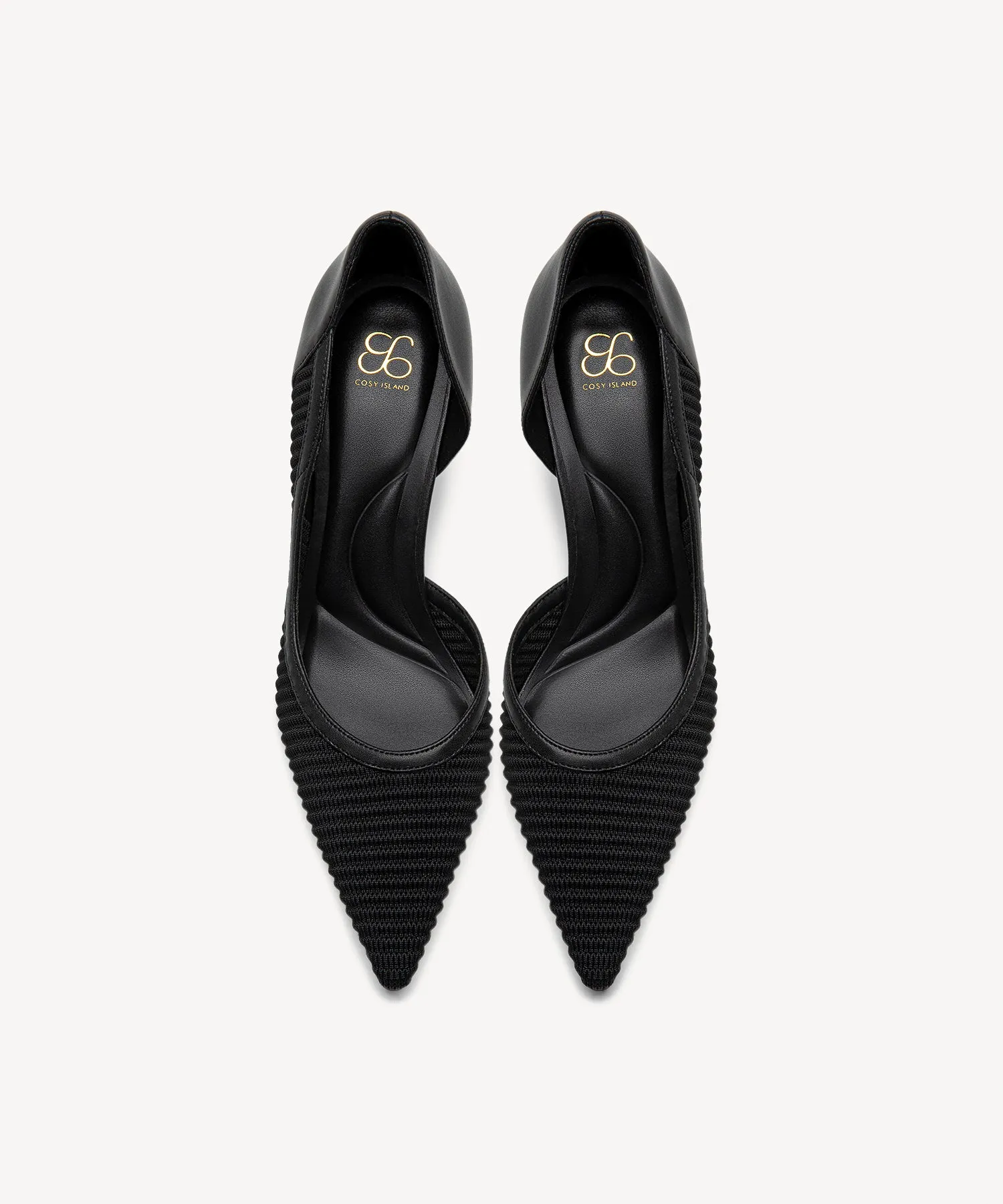 Minimalist Elegance Pointed Toe Heeled Pumps