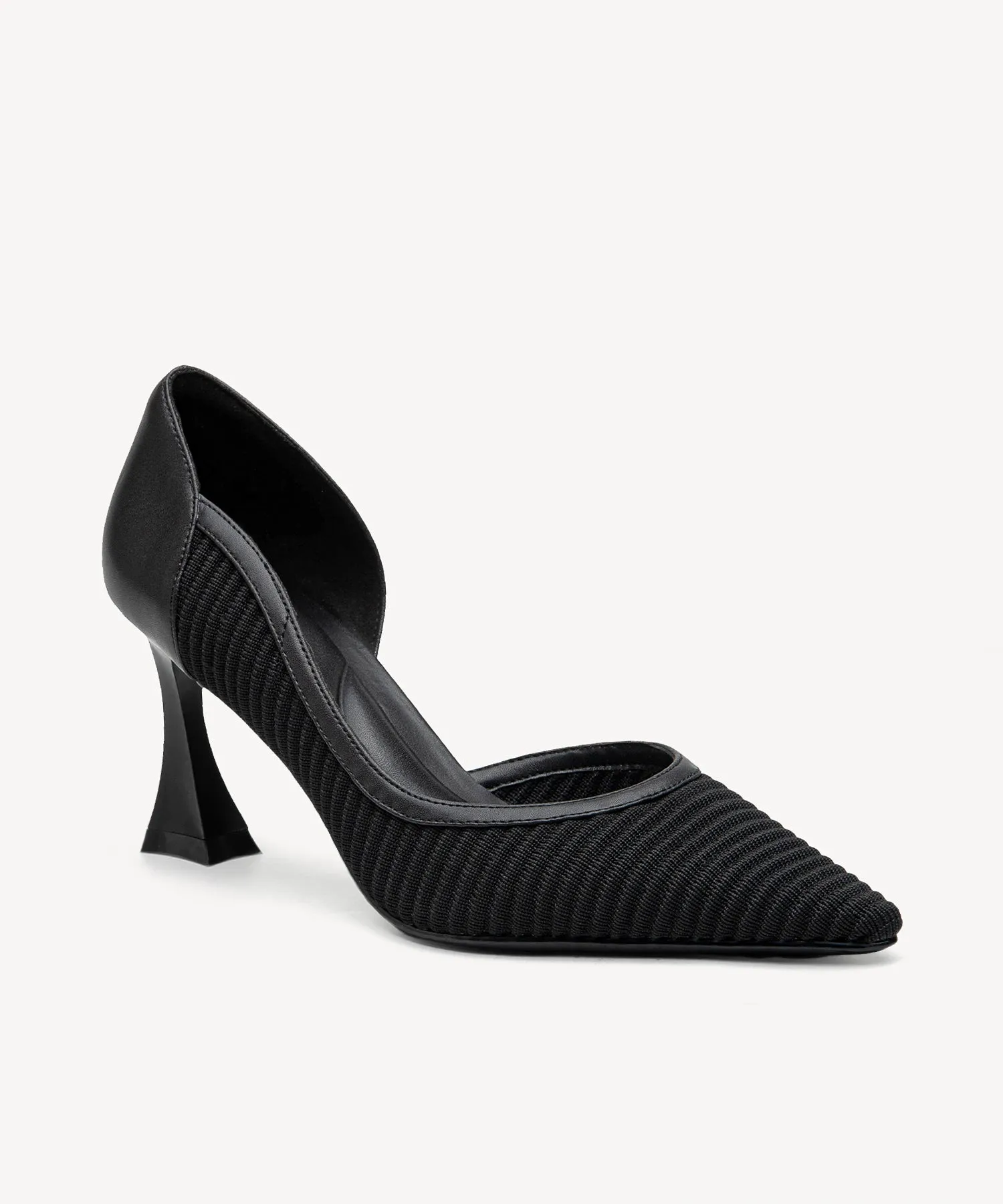 Minimalist Elegance Pointed Toe Heeled Pumps