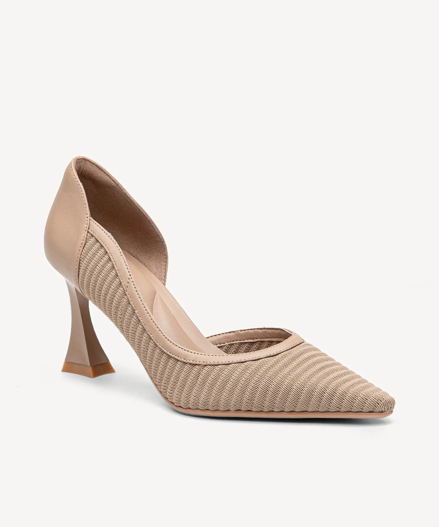 Minimalist Elegance Pointed Toe Heeled Pumps