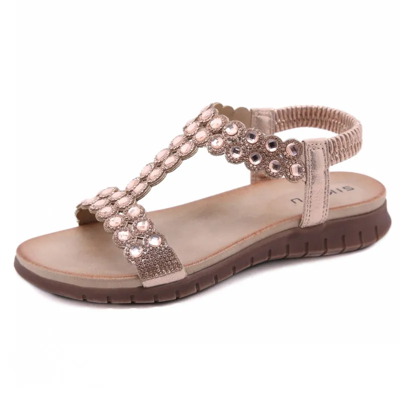 SIKETU | Soft Sole Rhinestone Sandals