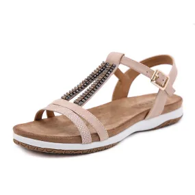 SIKETU | Women's Boho Beads Soft Sole Flat Sandals