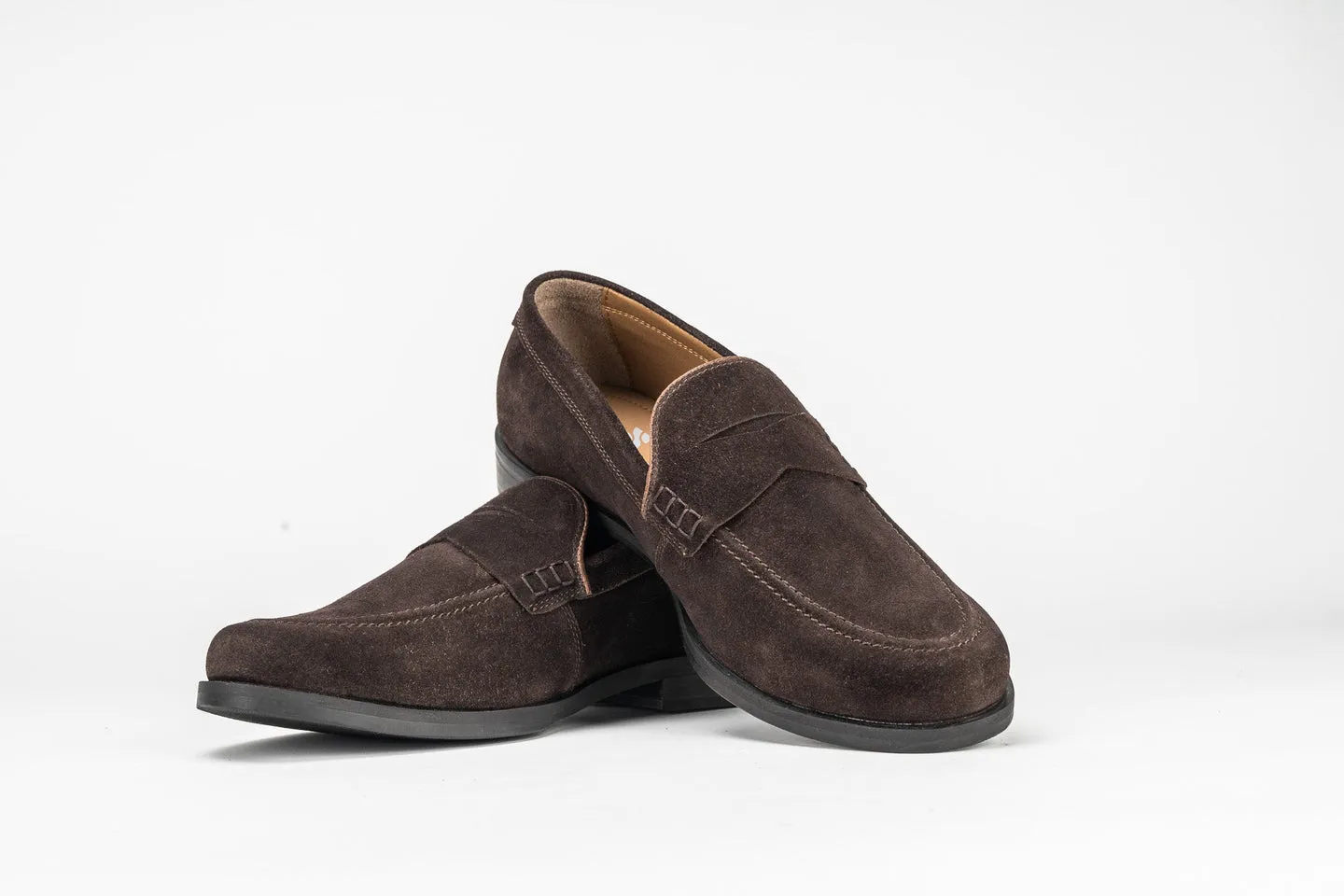 Sloane Mens Seve Suede Loafers Brown