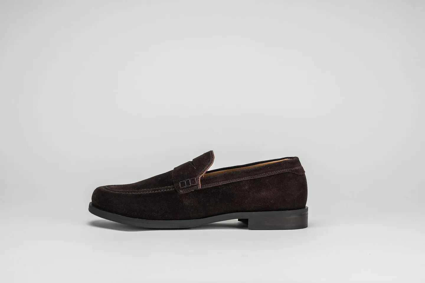 Sloane Mens Seve Suede Loafers Brown