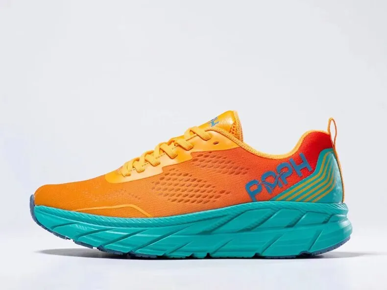 Unisex Ultra-light Thick Sole Shock Resistant Breathable Running Shoes