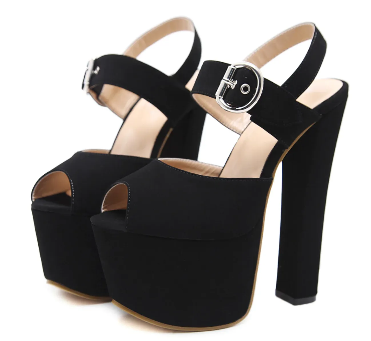 Women's Spring/Summer Soft Leather High Heels Sandals
