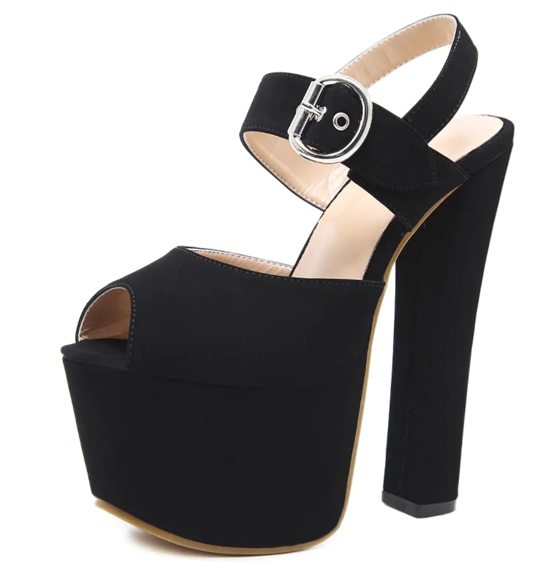Women's Spring/Summer Soft Leather High Heels Sandals
